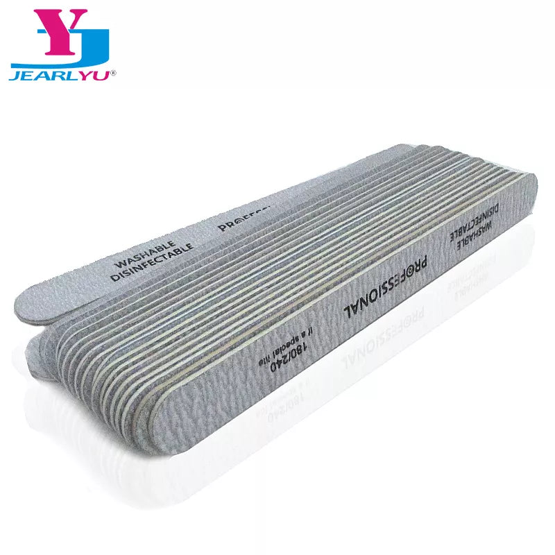 100Pcs Professional Nail Files 100/180/240 Grinding Polishing Manicure Pedicure Double-sided Nail Buffers Tool Lixas Para Unhas