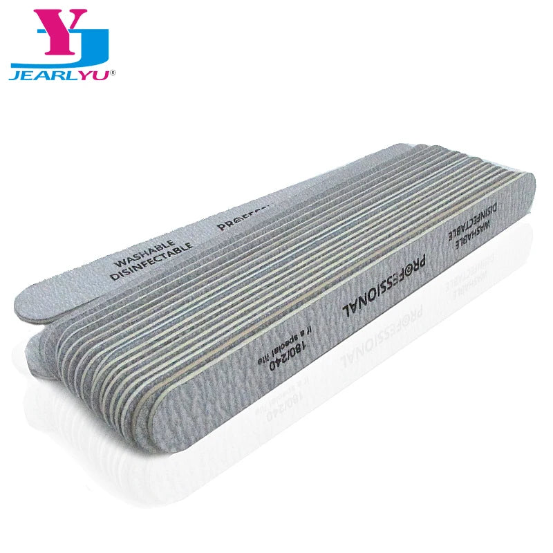 100Pcs Professional Nail Files 100/180/240 Grinding Polishing Manicure Pedicure Double-sided Nail Buffers Tool Lixas Para Unhas