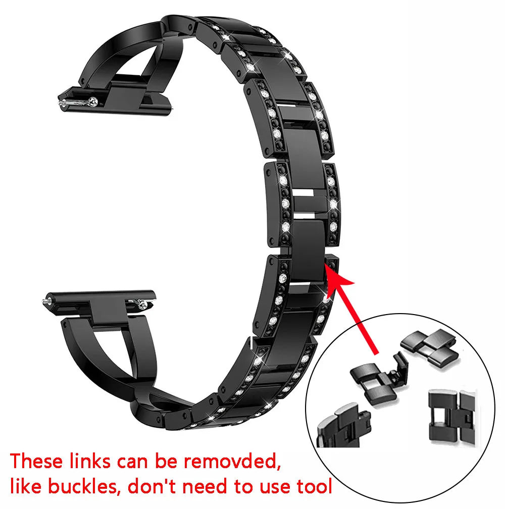 Watch Strap For Fitbit Versa Bracelet Wrist Band Smart Accessories 125mm-190mm Elegant Luxury Replacement watch band correa belt