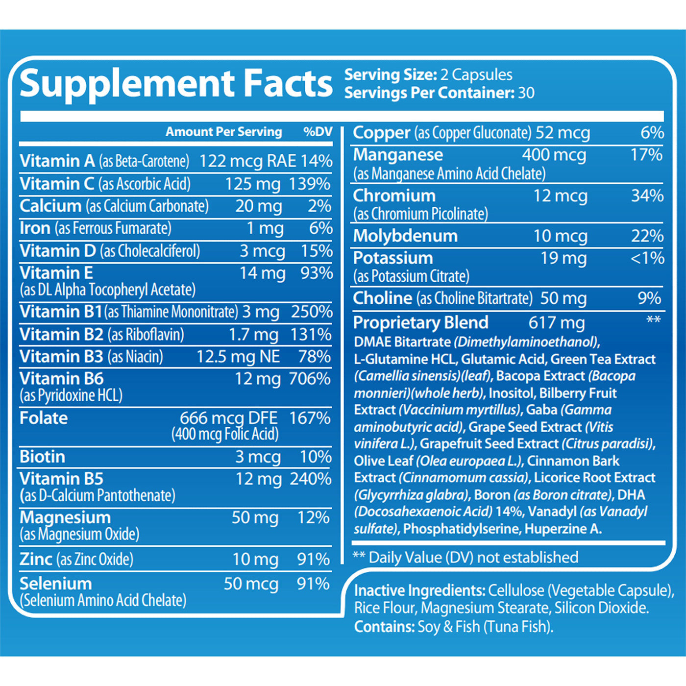 Luma Genius Brain & Focus, Memory, Mood, Clarity Nootropic Supplement