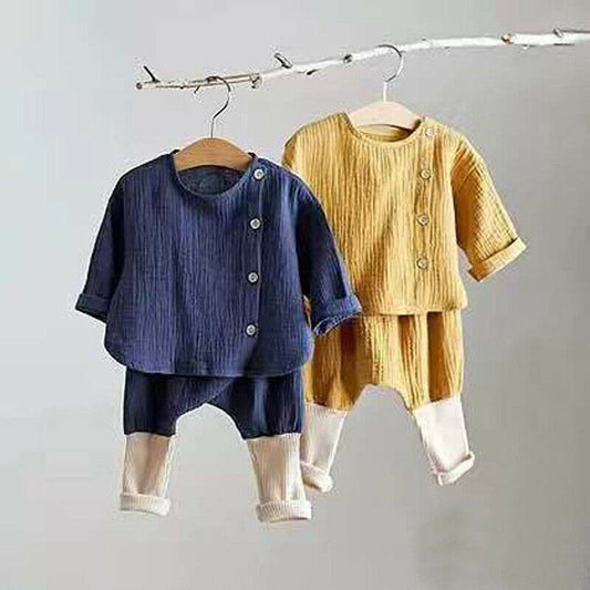 Cotton Long Sleeve Baby Set