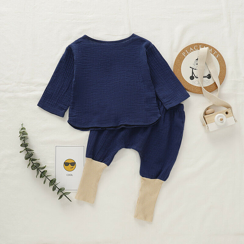 Cotton Long Sleeve Baby Set