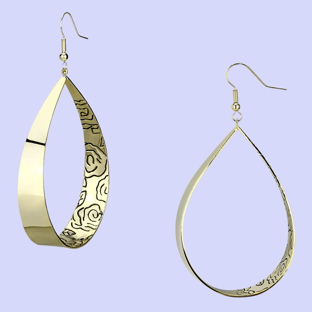 LO2721 Gold Iron Earrings