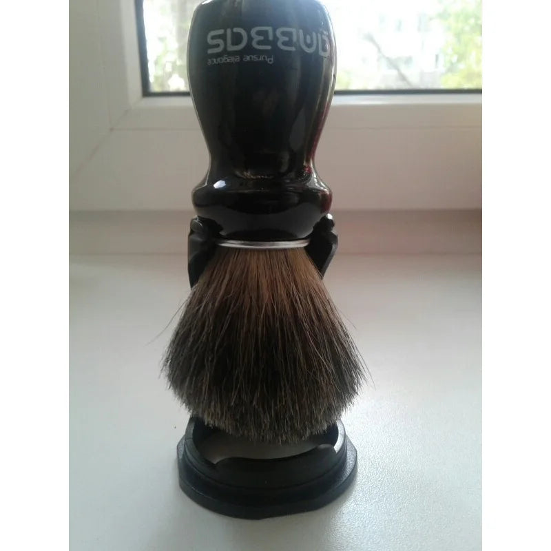 Shaving Brush Pure Badger Hair Shave Brush Wood Handle Holder Traditional Shaving Brush Handle Knot 25mm for Men