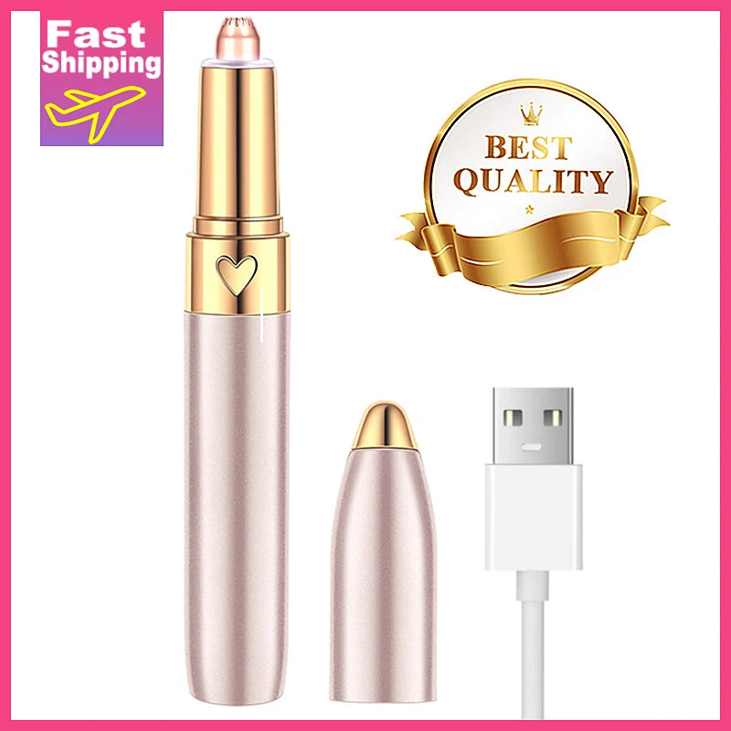 USB Electric Eyebrow Trimmer Pen Hair Remover Eyebrow Razor/Epilator Eyebrows tools shaping Eye Brow Trimmer For Women's Shaver