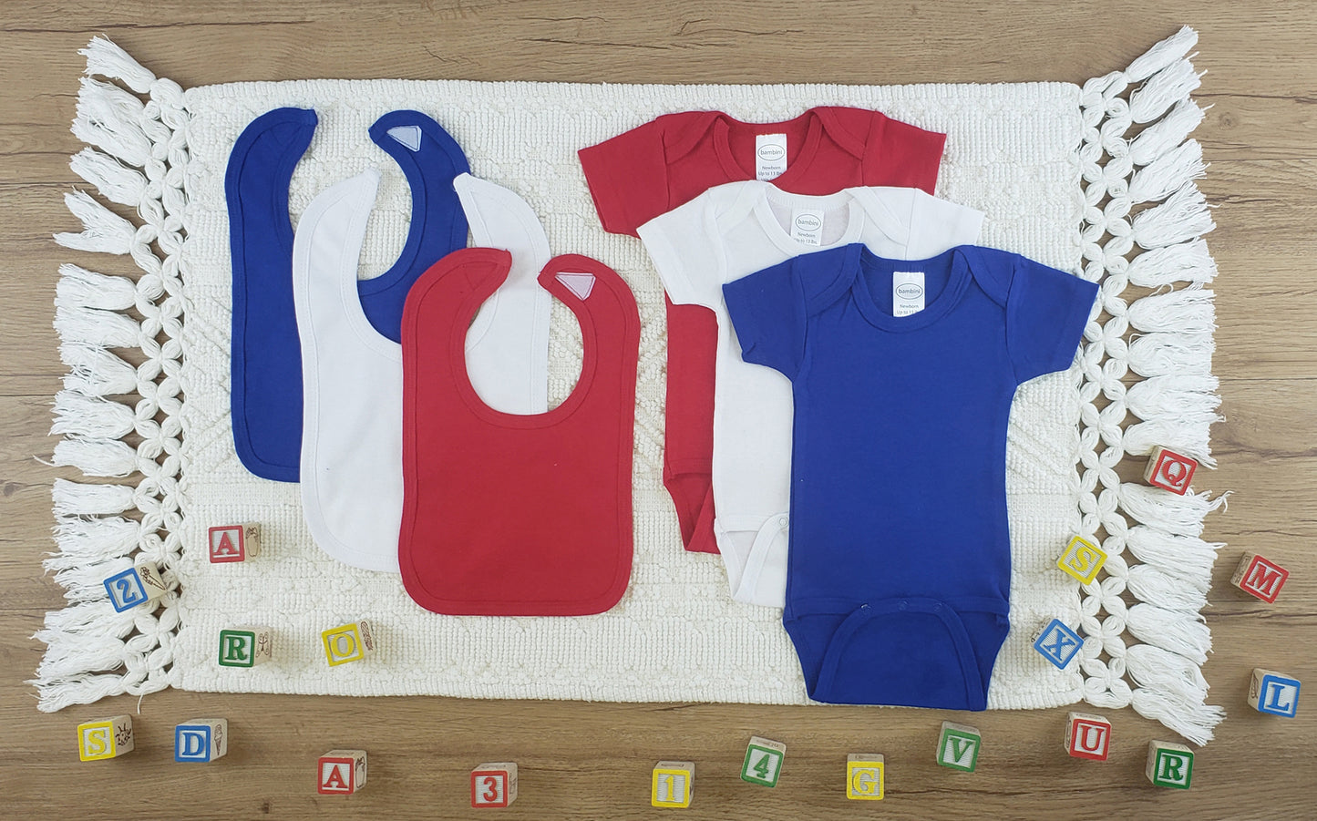 Bambini 6 Pc Layette Baby Clothes Set