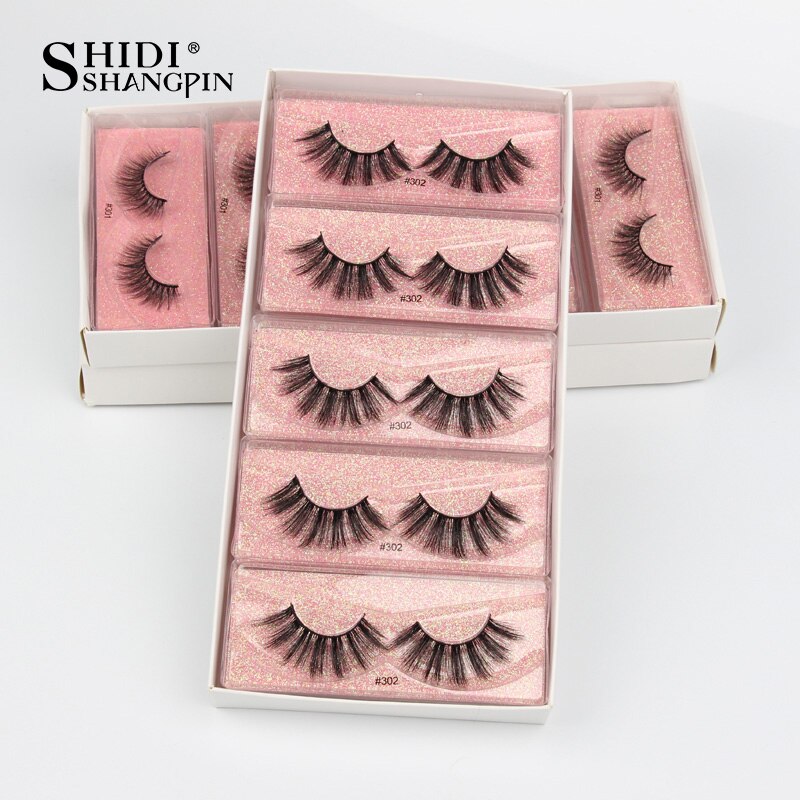 SHIDISHANGPIN Eyelashes Wholesale 3D Mink Lashes Natural False