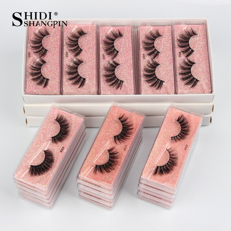 SHIDISHANGPIN Eyelashes Wholesale 3D Mink Lashes Natural False