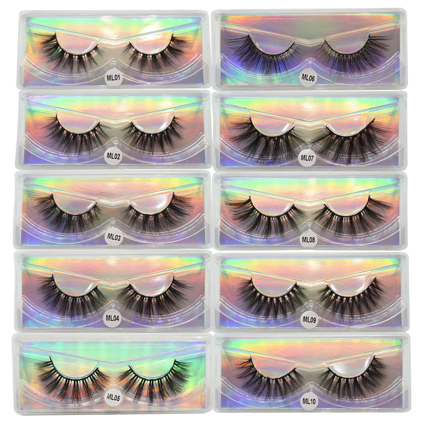 Faux Mink Eyelashes Wholesale Natural 3d Mink Lashes Bulk Fluffy Wispy