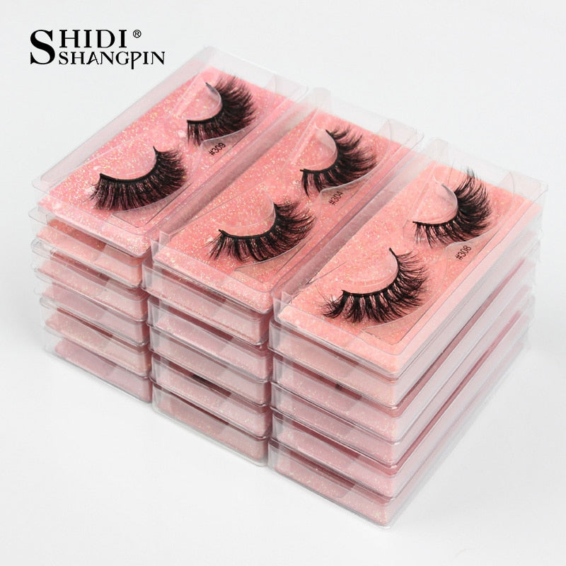 SHIDISHANGPIN Eyelashes Wholesale 3D Mink Lashes Natural False