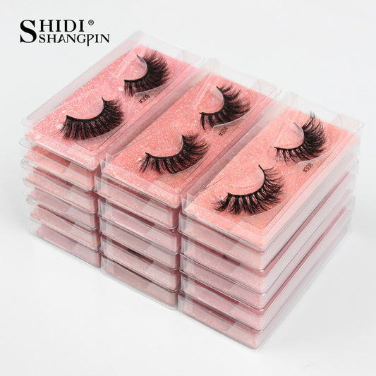 SHIDISHANGPIN Eyelashes Wholesale 3D Mink Lashes Natural False