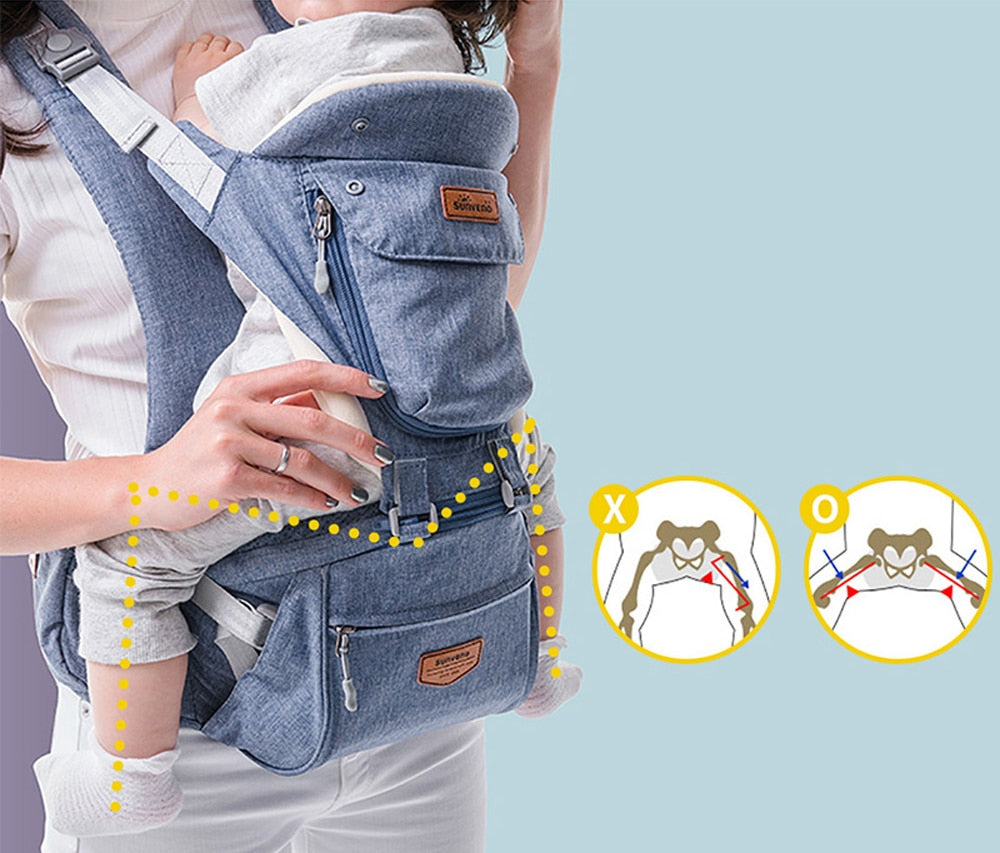 Ergonomic Baby Front Facing HipSeat Baby Carrier