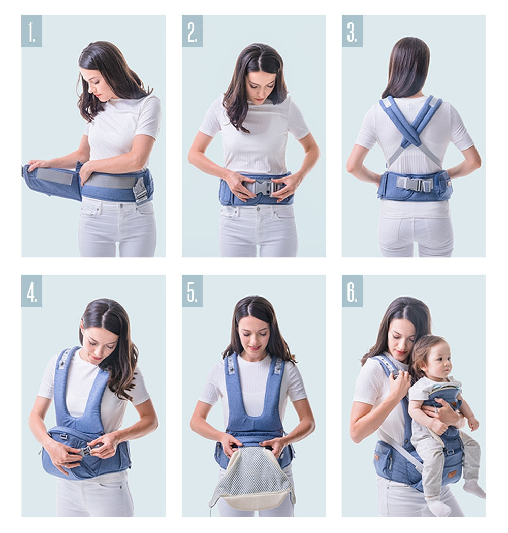 Ergonomic Baby Front Facing HipSeat Baby Carrier