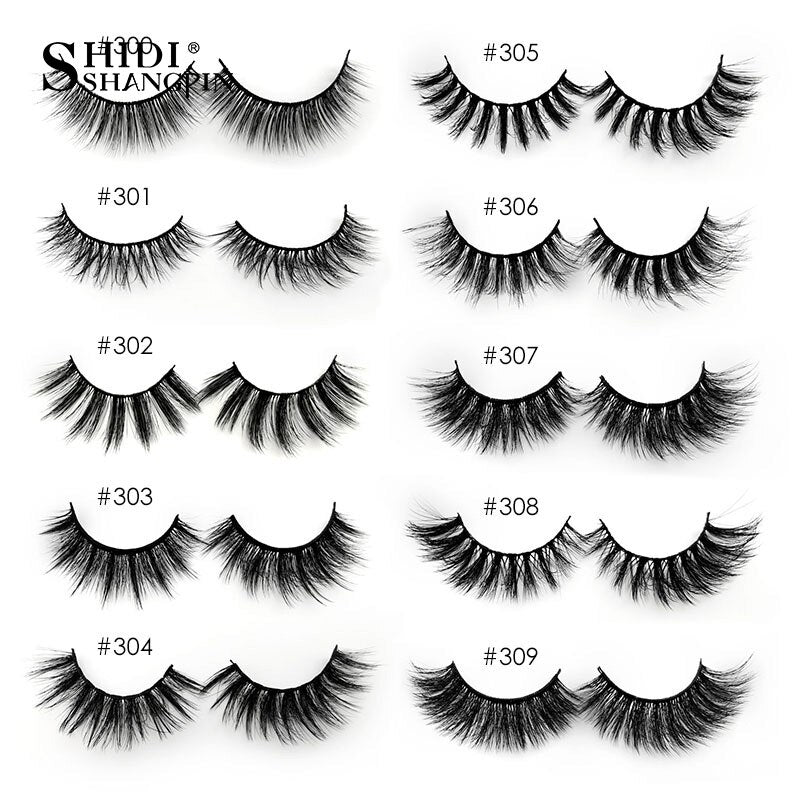 SHIDISHANGPIN Eyelashes Wholesale 3D Mink Lashes Natural False