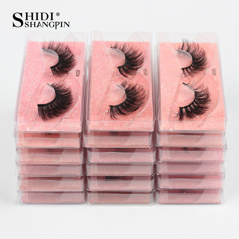 SHIDISHANGPIN Eyelashes Wholesale 3D Mink Lashes Natural False