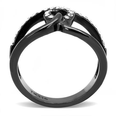 Women Stainless Steel Synthetic Crystal Rings