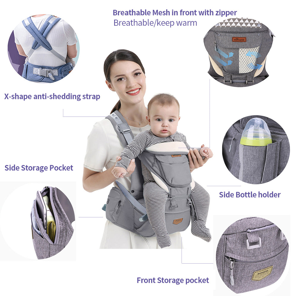 Ergonomic Infant Front Facing HipSeat Baby Carrier