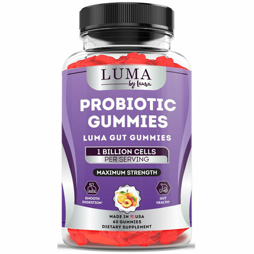 Luma Gut Gummies - Probiotic Gummies for Smooth Digestion, Gas &