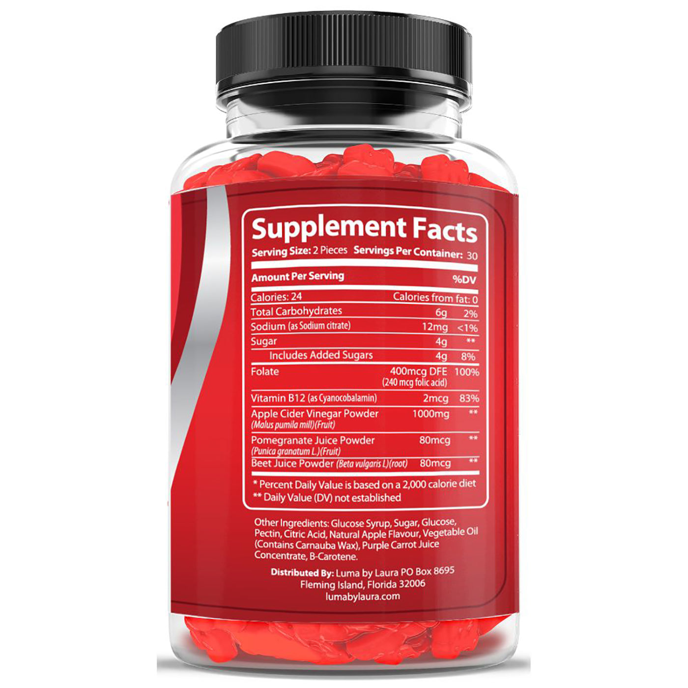 Luma Apple Cider Vinegar Gummies, Weight Loss & Appetite Suppressant -