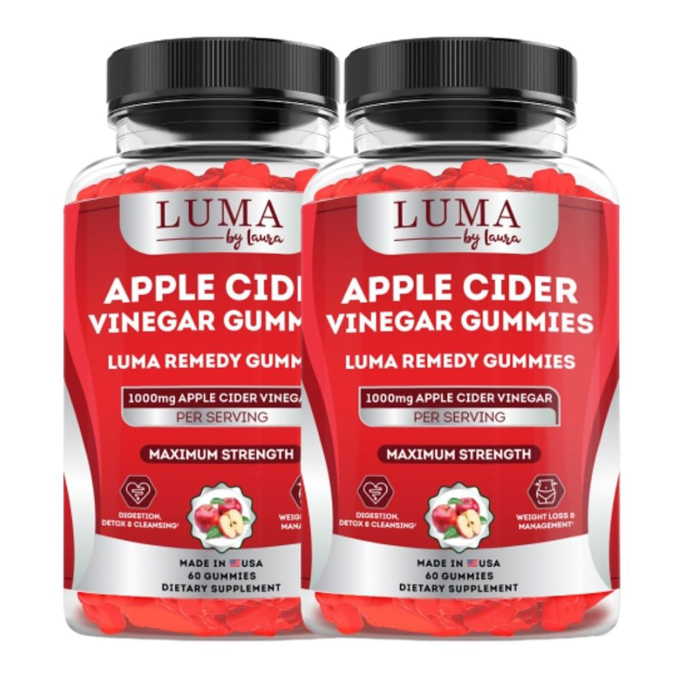 Luma Apple Cider Vinegar Gummies, Weight Loss & Appetite Suppressant -